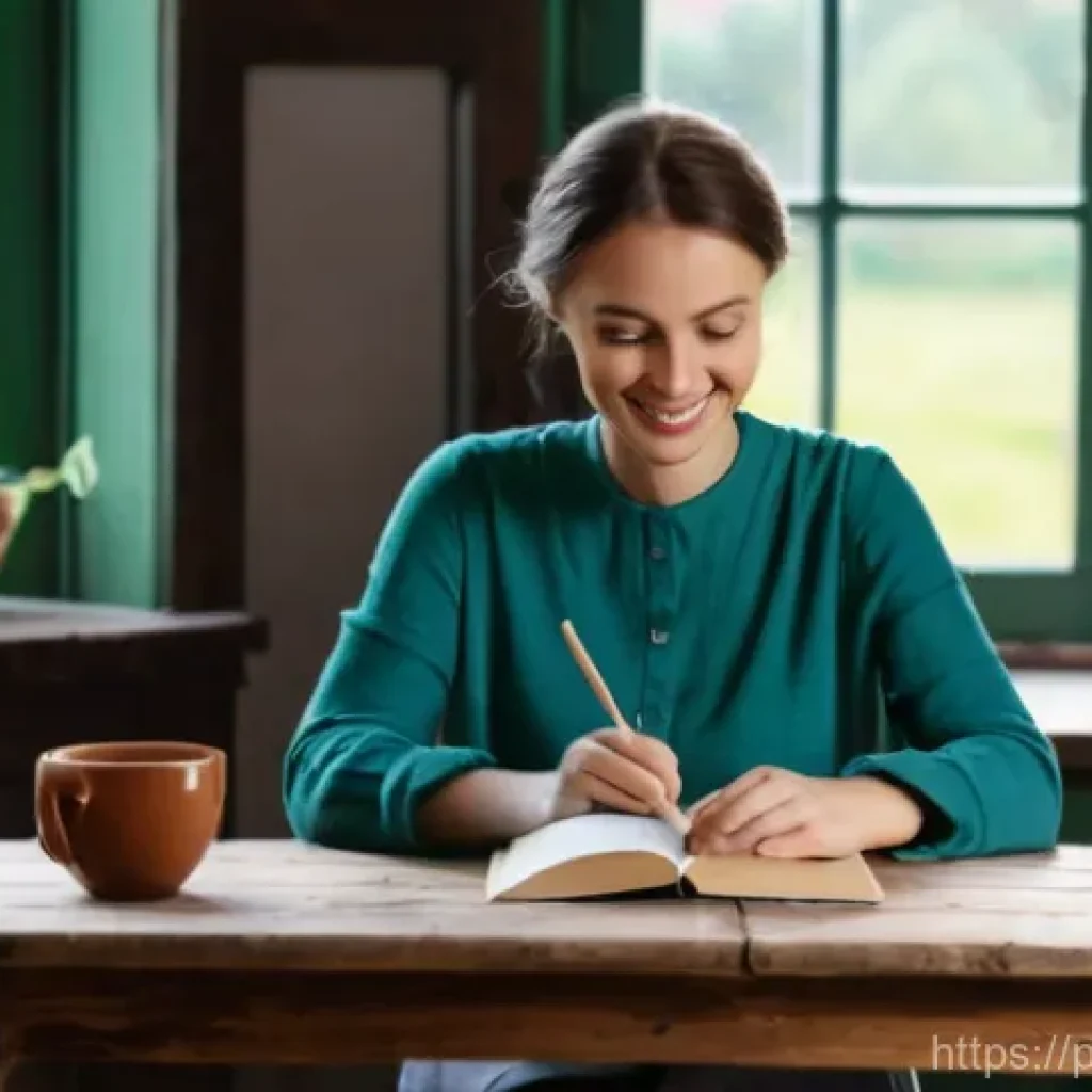 온라인 커뮤니티의 브랜드 이미지 구축하기 - **Authenticity and Shared Value:** A mid-30s Polish woman, with a warm and approachable smile, sits ...