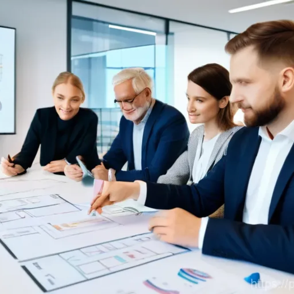 커뮤니티 내에서의 다양성과 포용성 강조하기 - **Prompt 1: "A diverse and intergenerational team collaborating on an innovative project in a modern...