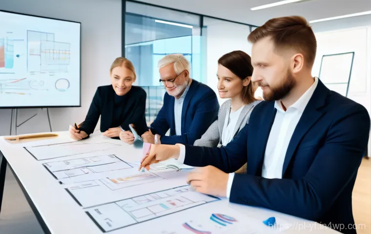 커뮤니티 내에서의 다양성과 포용성 강조하기 - **Prompt 1: "A diverse and intergenerational team collaborating on an innovative project in a modern...